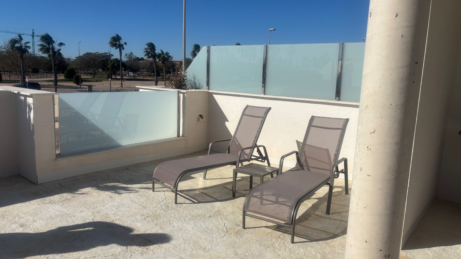 Terrace with swimming pool